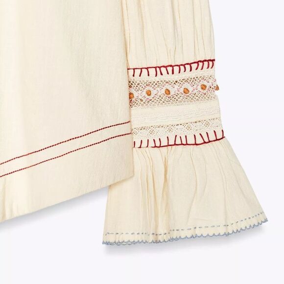 ZARA ZW COLLECTION EMBROIDERED SHIRT - Picture 5 of 11